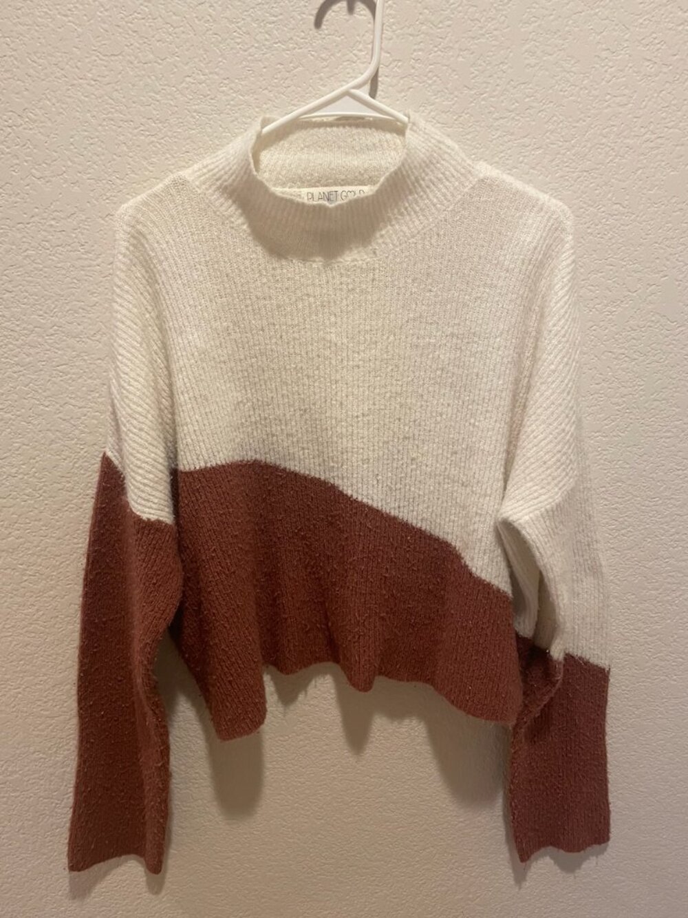 Planet Gold Turtleneck Sweater
